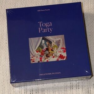Piecework puzzles 500 piece toga party puzzle NEW Sealed